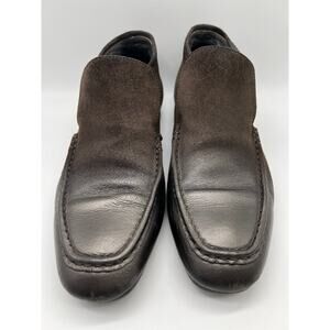 Geox Designed By Patrick Cox Brown Slip On Moccasin Leather To Suede Size 8 / 41